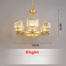 DecorBites™ Copper Crystal Chandelier: Modern LED Ceiling Light for Home Deco & Ambiance, Living, Dining, Bedroom
