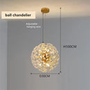 DecorBites™ Gold Crystal Chandelier: Luxury LED Hanging Lamp for Living and Dining Room