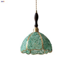 DecorBites™ Copper Walnut LED Pendant Lamp Crystal Glass Hanging Light
