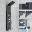 DecorBites™ LED Light Shower Faucet System: Rainfall, Massage Jets, Waterfall Panel with Temperature Control
