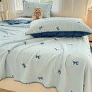 DecorBites™ Cozy Coral Fleece Blanket: Perfect for Dorm, Home, or Sofa