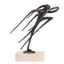 DecorBites™ Geometric Abstract Face Metal Statue Figurine Home Decoration