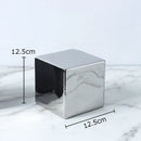 DecorBites™ Cube Round Statue Decor Ceramic Ornament Sculpture Artwork for Desk & Room