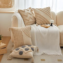DecorBites™ Geometric Tufted Tassel Cushion Cover 30x50cm/45x45cm