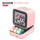 DecorBites™ Ditoo Pixel Art Game Bluetooth Speaker: 16X16 LED Display Board (Pink)