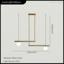 DecorBites™ LED Linear Hanging Lamp for Home Modern Minimalist Living Room Chandelier