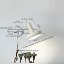 DecorBites™ Cream Iron Art LED Wall Lamp for Bedroom Living Room Decor