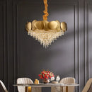 DecorBites™ Crystal Chandelier: Modern Round Headlight for Livingroom and Master Bedroom