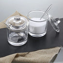 DecorBites™ Glass Seasoning Can with Spoon - Spice Jar for Sugar Salt Pepper Powder