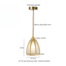 DecorBites™ Glass LED Hanging Lamp | Minimalist Copper Pendant Light