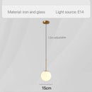 DecorBites™ Glass Pendant Lights: Modern Bedroom Bedside Chandeliers for Home Indoor Decor