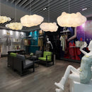 DecorBites™ Cloud Chandelier: Cotton Lampshade Hanging Light for Bedroom & Living Room