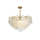 DecorBites™ Glass LED Chandelier 50cm Diameter for Living Room, Dining, Island - Lighting Fixtures