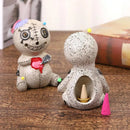 Voodoo Doll Insense Burner Cone Home Decorative Insense Holder Resin Crafts Desktop Air Fresheners Decoration Voodoo Doll