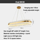 DecorBites™ Crystal LED Ring Chandelier: Modern Home Lighting Fixture