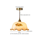 DecorBites™ Glass LED Pendant Flower Lampshade for Bedroom & Living Room Decor