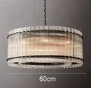 DecorBites™ Gold Double Layer Ring Crystal Pendant Light for Elegance in Every Room