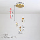 DecorBites™ Diamond Crystal LED Ceiling Chandelier for Home Decor
