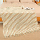 DecorBites™ Knitted Tassel Hem Blanket: Cozy Warmth for Home, Office, Sofa, and More