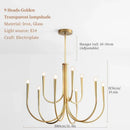 DecorBites™ French Style Black Pendant Light Luxury Led Chandelier Room Decor