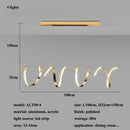 DecorBites™ Gold Irregular LED Pendant Lights for Modern Living & Dining Room Lighting