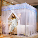 DecorBites™ Lace Pleated Bed Net Canopy for Queen Size Double Bed