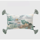 DecorBites™ Crane Art Luxury Throw Pillow Case for Bed & Sofa