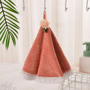 DecorBites™ Lace Dress Baby Hand Towel: Soft, Absorbent, and Cute for Kitchen & Bathroom