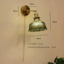 DecorBites™ Art Deco LED Wall Lamp with Pull Switch, Nordic Design, Glass Interior Wall Light