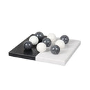 DecorBites™ Geometric Chess Marble Ornament Set for Stylish Home Decor