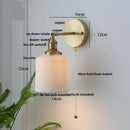 DecorBites™ Ceramic Knob Switch Wall Light by IWHD - Modern LED Sconce for Bedroom, Hallway & Bathroom