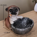 DecorBites™ Basketball Puppy Ashtray: Portable, Windproof, Creative Desk Decoration & Smoking Accessory