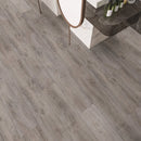 SPC Vinyl Rigid Core 7" Width 60" RL, 6mm Thick, 1.5mm IXPE Select Chrome, Amare Floors - Mazzia Collection bath view top