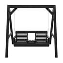 Amish Casual Console Porch Swing with A-Frame Stand