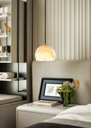 Semicircular Alabaster Pendant Light