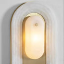 Alabaster Stacked Oval Wall Sconce