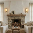 Alabaster Stacked Oval Wall Sconce