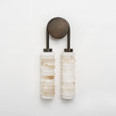 Calla Ribbed Alabaster Wall Sconce