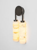 Calla Ribbed Alabaster Wall Sconce