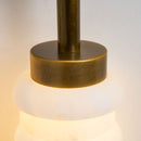 Calla Ribbed Alabaster Wall Sconce