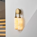 Calla Ribbed Alabaster Wall Sconce
