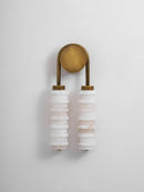 Calla Ribbed Alabaster Wall Sconce