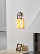 Calla Ribbed Alabaster Wall Sconce