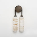 Calla Ribbed Alabaster Wall Sconce