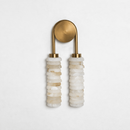 Calla Ribbed Alabaster Wall Sconce