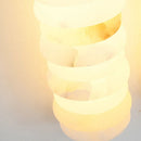 Calla Ribbed Alabaster Wall Sconce