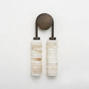 Calla Ribbed Alabaster Wall Sconce
