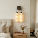 Calla Ribbed Alabaster Wall Sconce