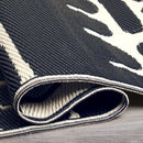 Serowe - Black & White Outdoor Rug for Patio