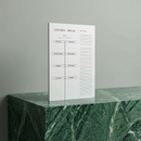 Set of 4 Copy of Control Freak Weekly List Notepad | 8.5" x 11" Desk Planner